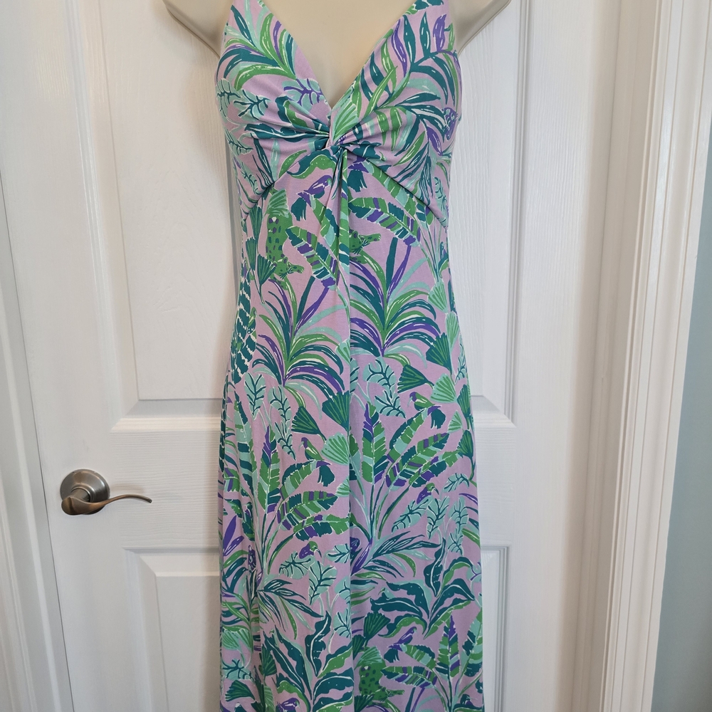 Lilly Pulitzer Quaid Purple Iris On The Chase Dress